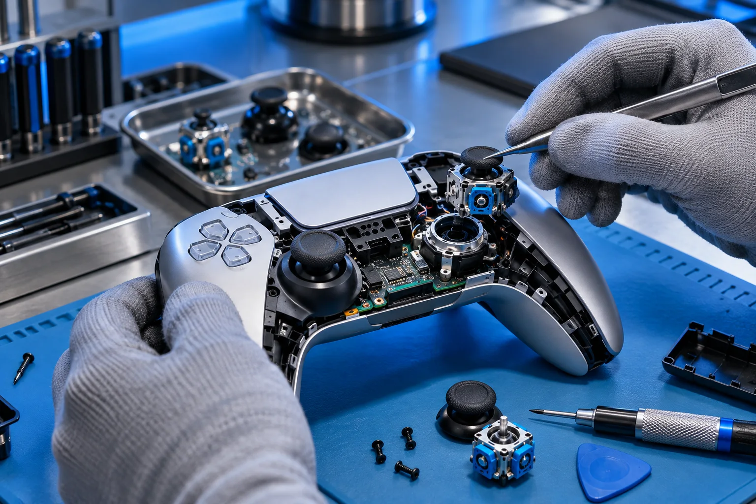Reparatur eines Controller-Sticks Reparatur eines Controller-Sticks